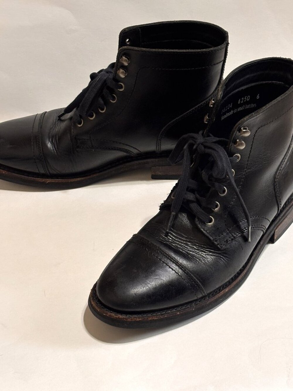 Thursday Men's Black Captain Leather Boots size 8